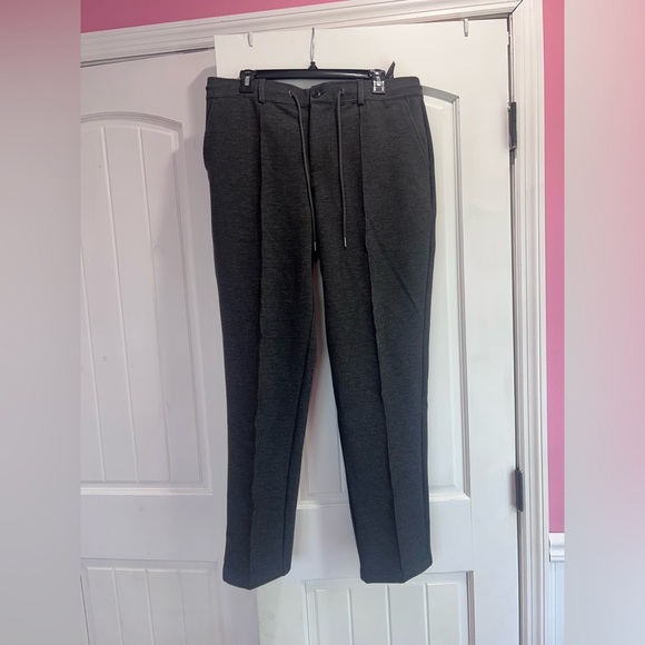 Liverpool Heathered Charcoal Trousers Slim Fit - Picture 1 of 4